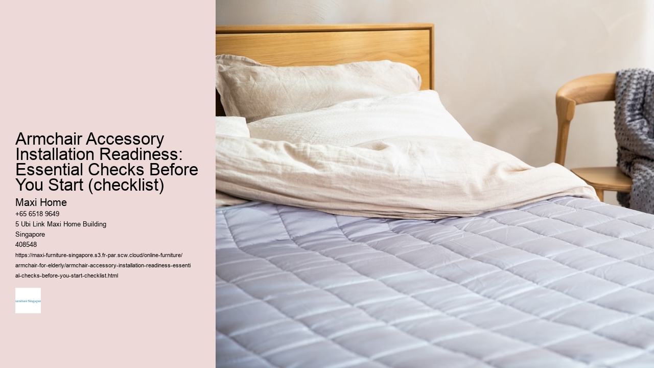 Armchair Accessory Installation Readiness: Essential Checks Before You Start (checklist)