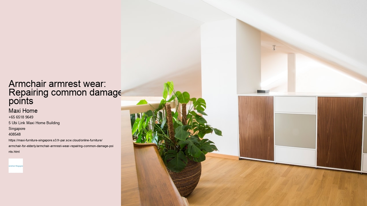 Armchair armrest wear: Repairing common damage points