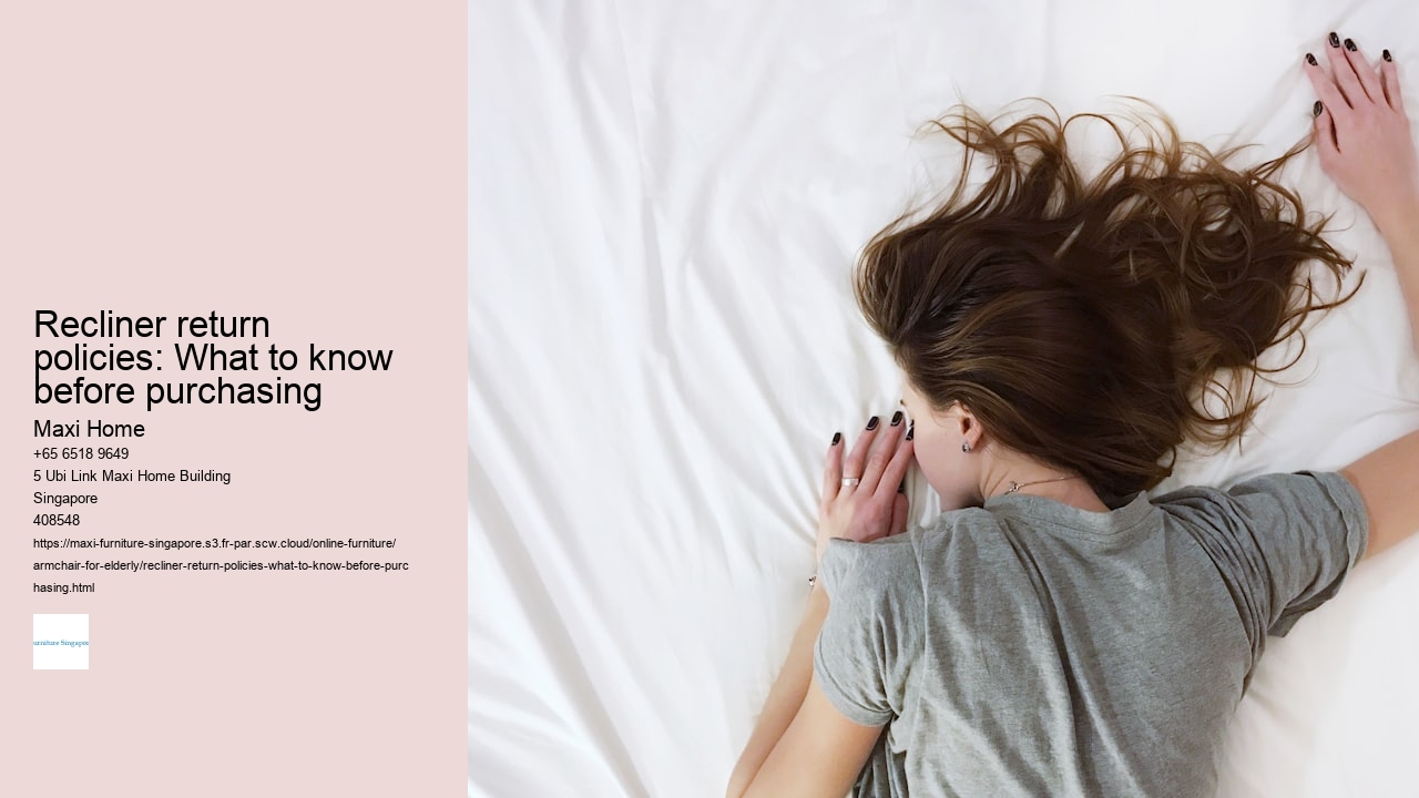 Recliner return policies: What to know before purchasing