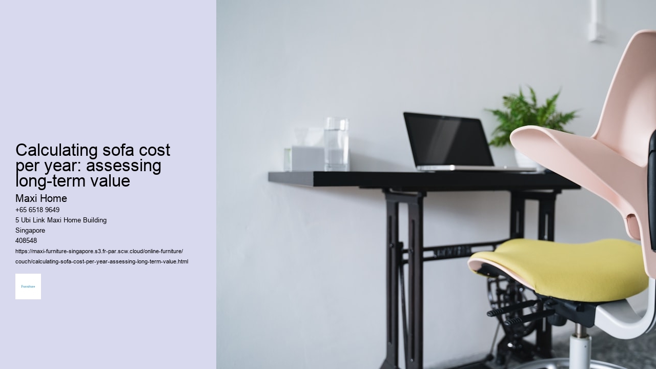 Calculating sofa cost per year: assessing long-term value