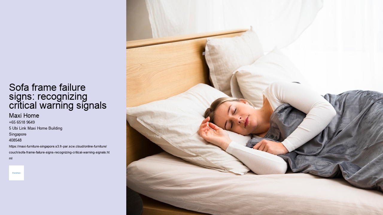 Sofa frame failure signs: recognizing critical warning signals