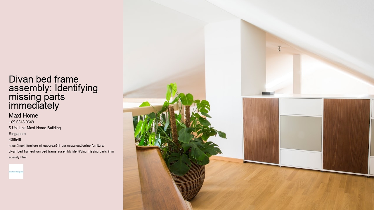 Divan bed frame assembly: Identifying missing parts immediately Maxi Home Divan bed frame assembly: Identifying missing parts immediately