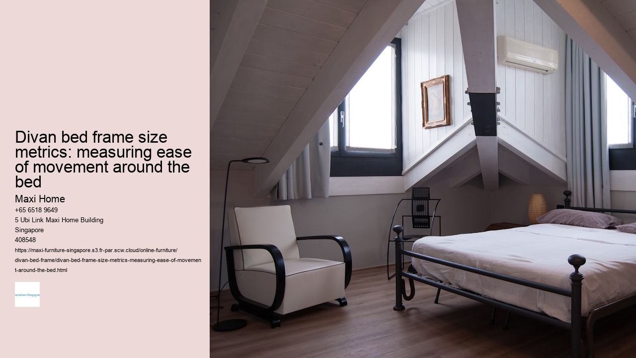 Divan bed frame size metrics: measuring ease of movement around the bed Maxi Home Divan bed frame size metrics: measuring ease of movement around the bed