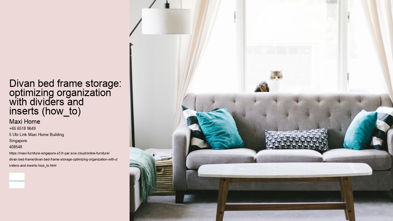 Divan bed frame storage: optimizing organization with dividers and inserts (how_to)