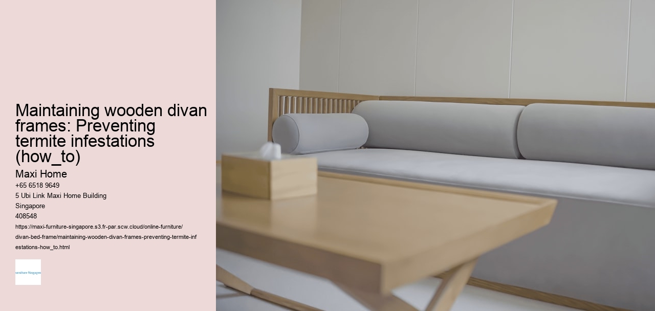 Maintaining wooden divan frames: Preventing termite infestations (how_to)