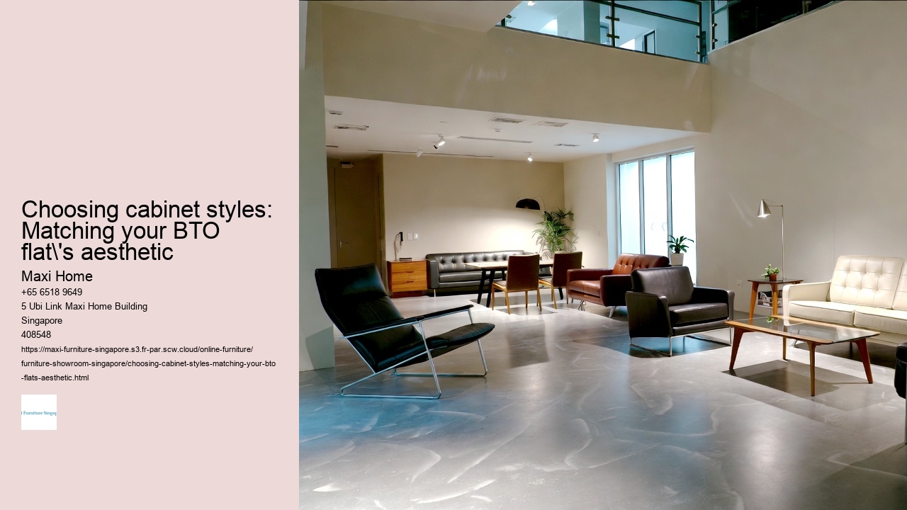 Choosing cabinet styles: Matching your BTO flat's aesthetic