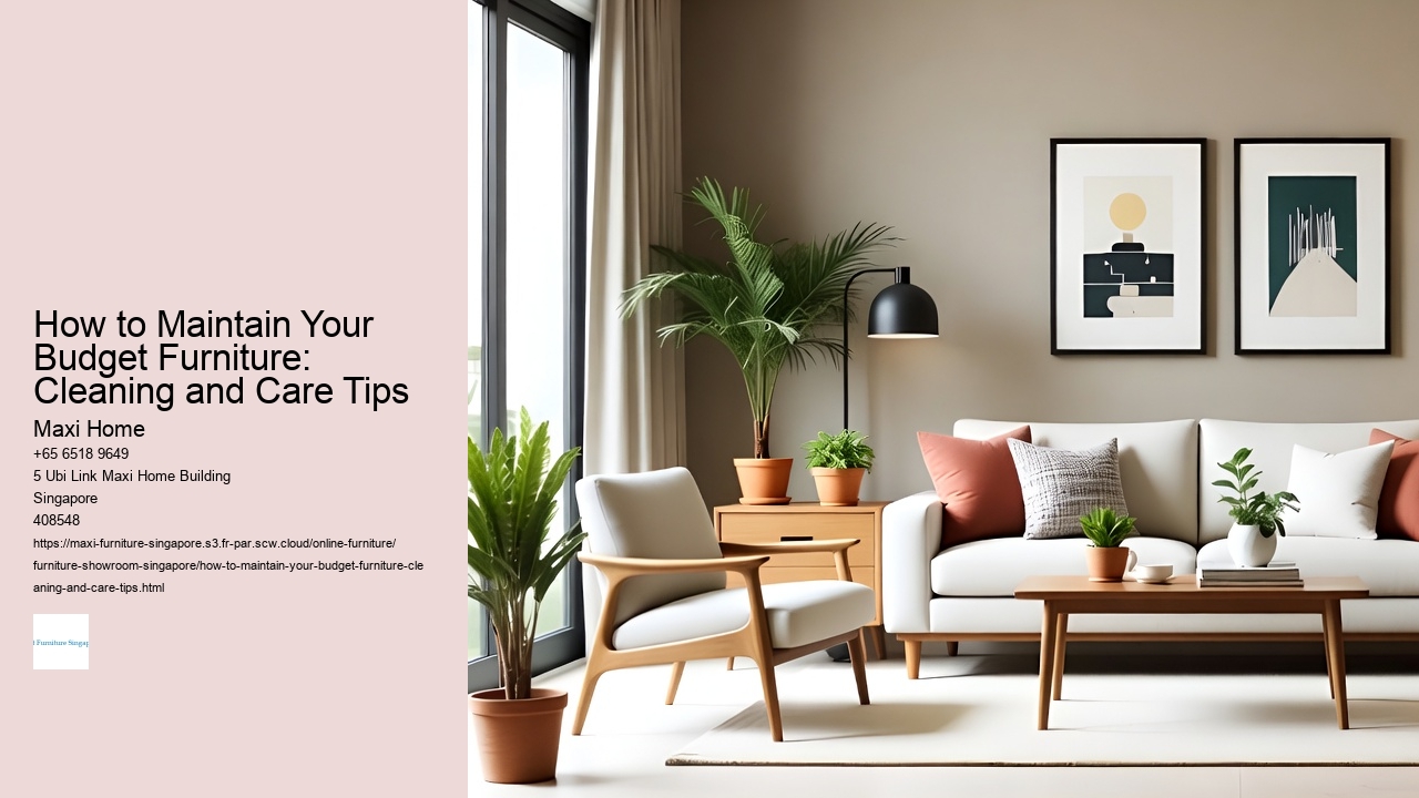 How to Maintain Your Budget Furniture: Cleaning and Care Tips