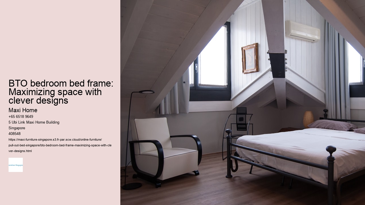 BTO bedroom bed frame: Maximizing space with clever designs