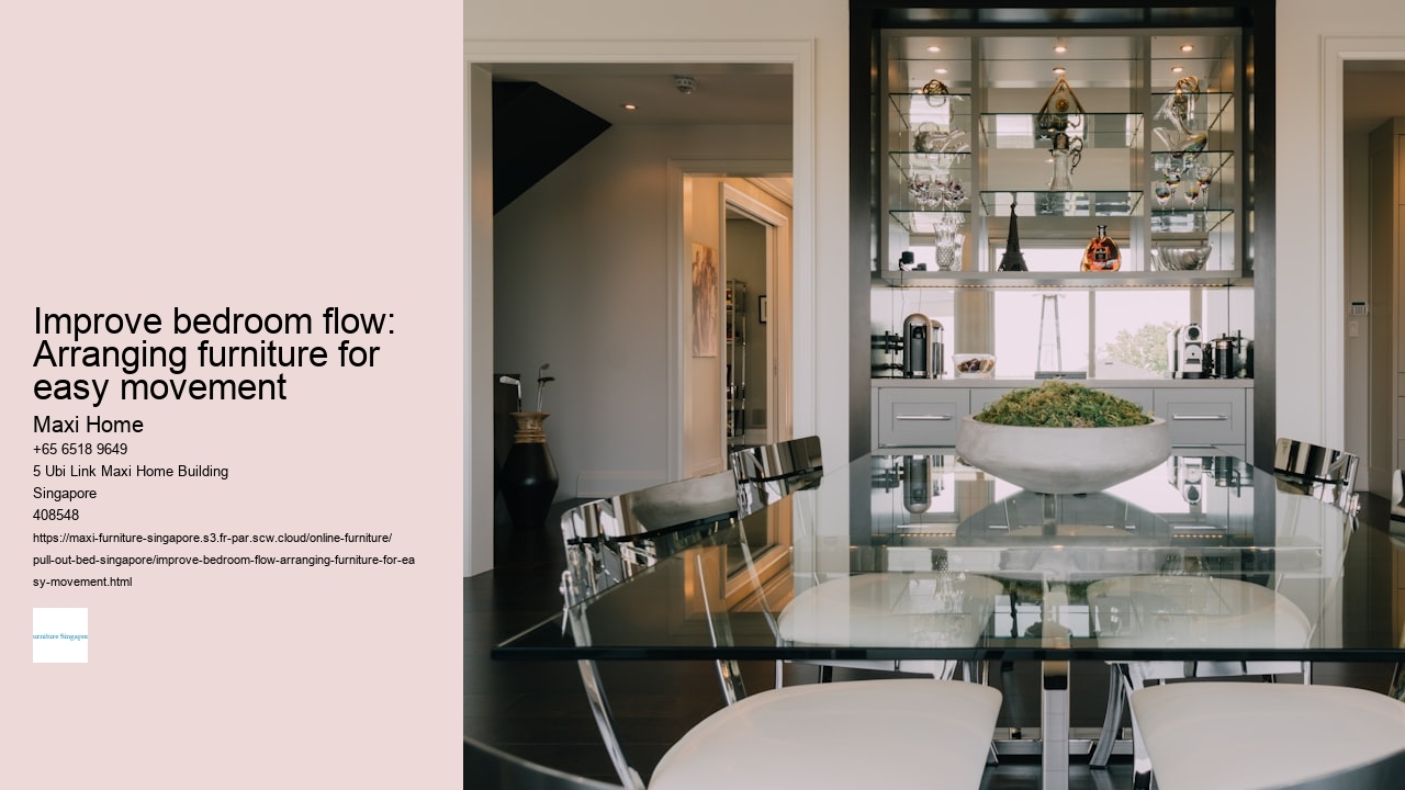 Improve bedroom flow: Arranging furniture for easy movement