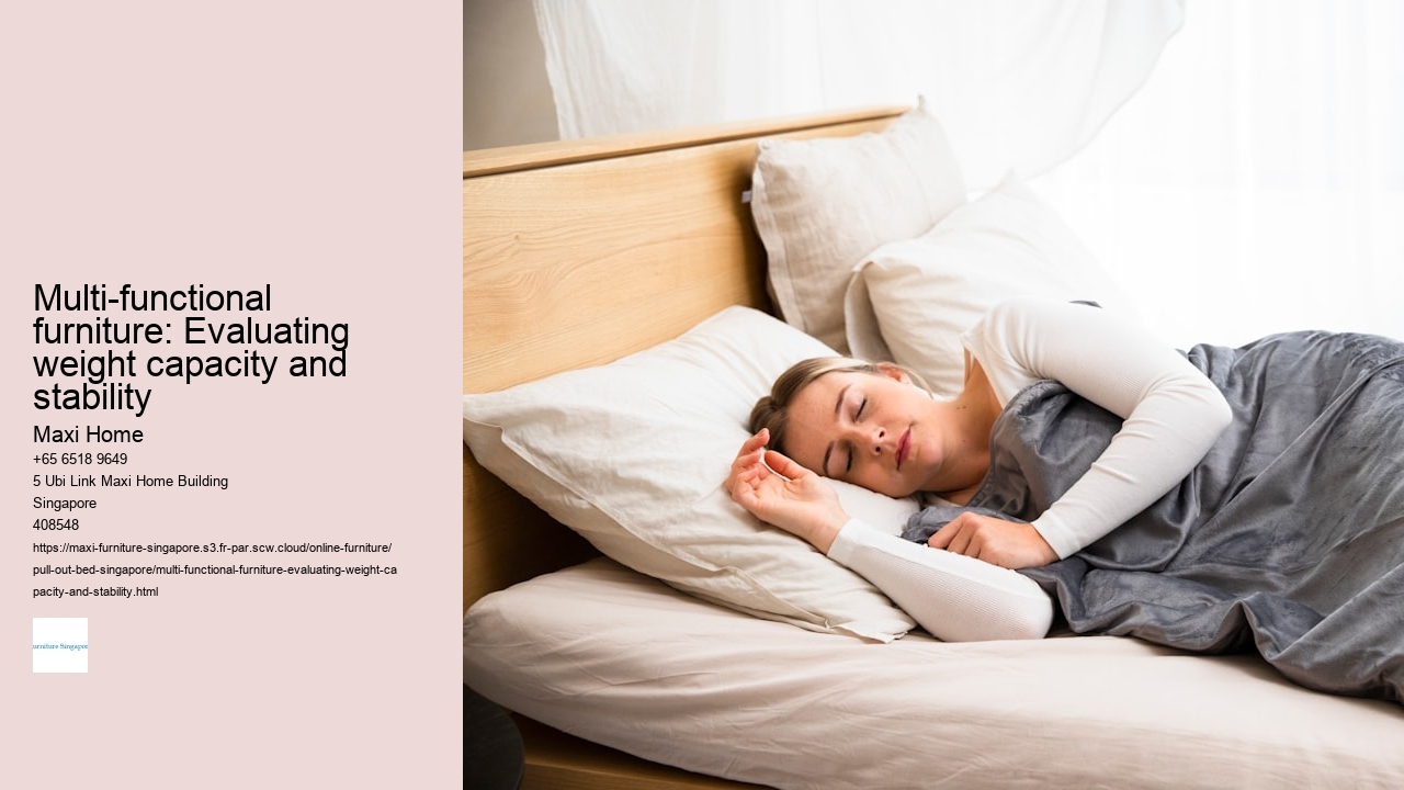 Multi-functional furniture: Evaluating weight capacity and stability